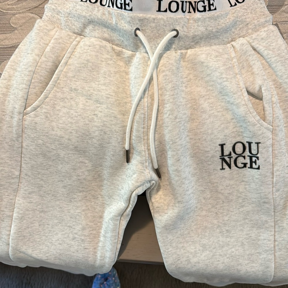 DIVA Lounge Gray Track Pants with Elastic Waistband - Picture 3 of 6
